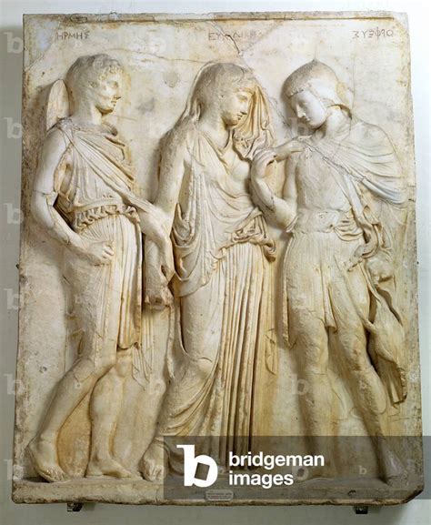 hermes orpheus and eurydice is a roman copy|orpheus and hermes relief.